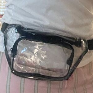 Clear Fanny Pack with Black Trim